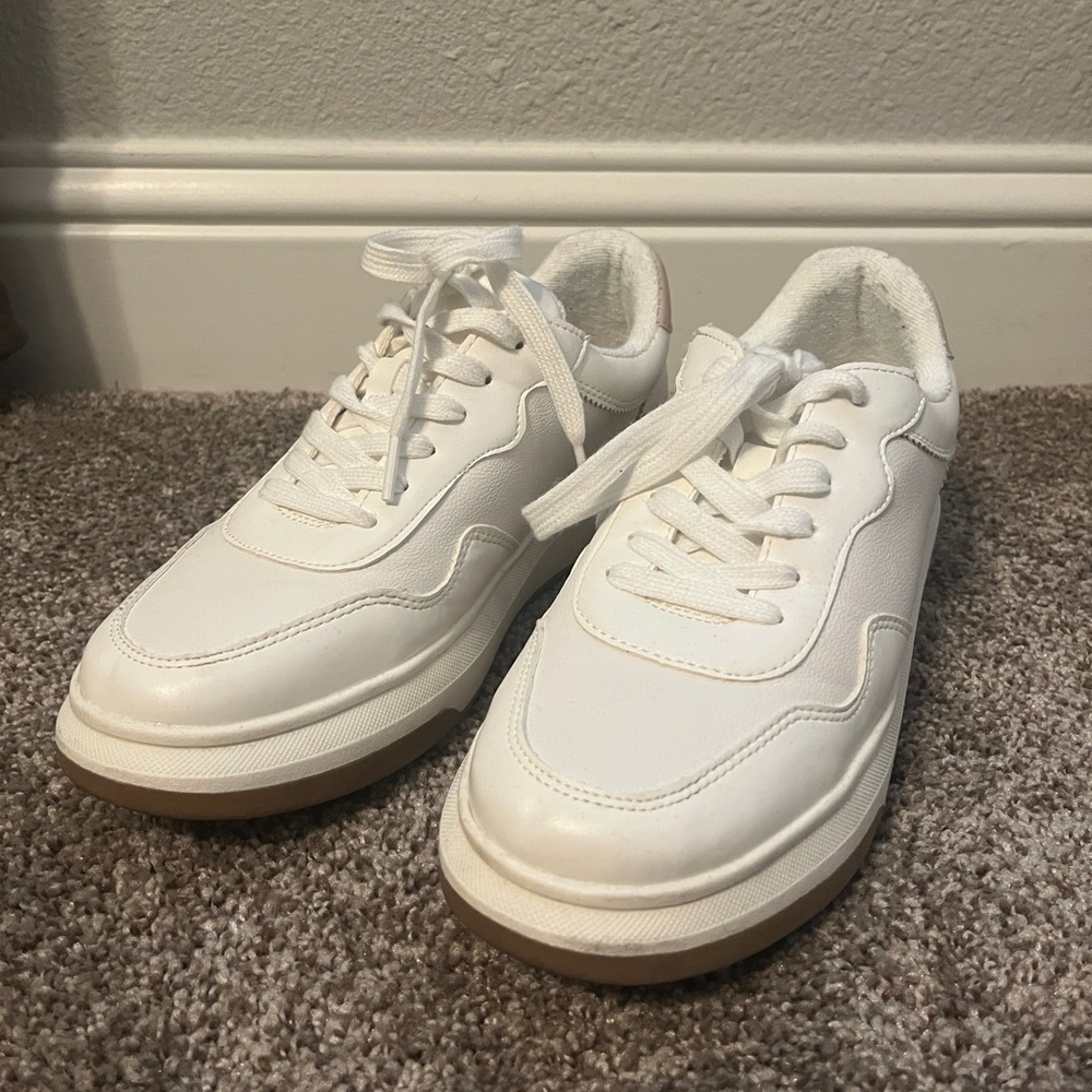 White sneakers